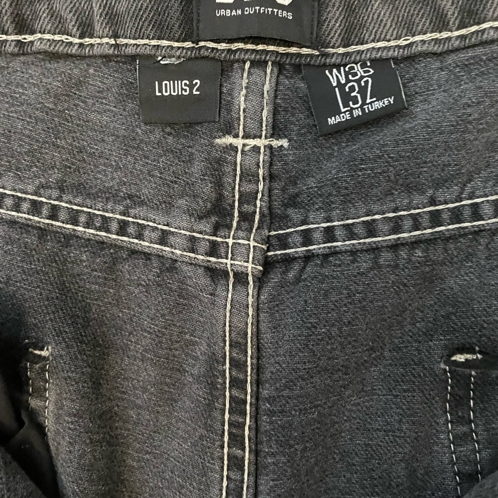 Bdg urban outfitters Louis 2 Seamed Loose Fit Jeans washed black 36x32 - Picture 12 of 13